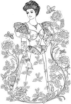 Art Nouveau Coloring Book