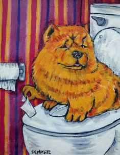 PIT BULL terrier dog art 13x19 bather gift BATHROOM pop art folk GLOSSY PRINT