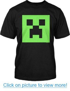 Authentic Minecraft Three Creeper Moon Kids Youth Child Video Game T Shirt Xl