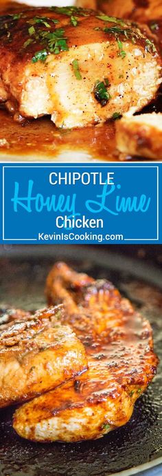 This easy Chipotle Honey Lime Chicken is a smash hit every time. Whether grilled or sautéed in a pan, the citrus marinade with warm spices, fresh herbs and honey is packed with flavor. Perfect as a main course, sliced over salads, in tacos or in a sandwich, this recipe is so versatile! #easydinner #honeychicken