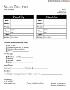 fundraiser order form