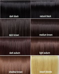 différentes types de couleurs de cheveux roux châtains et goldwell topchic color chart 2014