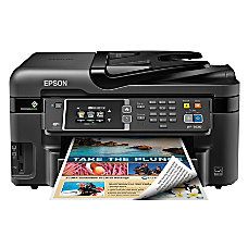 epson workforce wf 3620 wireless color inkjet all in one printer copier scanner fax by office depot officemax