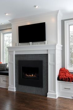 Living Room With Fireplace And Windows fireplace between windows extension - google search | living Living Room With Fireplace And Windows fireplace between windows extension - google search | living