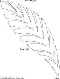 palm tree leaf template printable party pinterest leaf