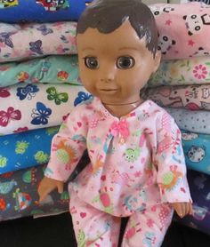 15/" Bitty Baby Tie dye dogs puppy sleeper pajamas boy//girl Doll Clothes outfit