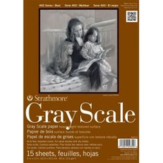 Strathmore 462-311 400 Series Toned Gray Mixed Media Pad 11x14 Glue Bound 15 Sheets per Pad