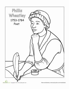 Coloring page of Joseph Winters, an African-American inventor ... Coloring page of Joseph Winters, an African-American inventor ...