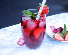 Strawberry-Mint Iced Tea