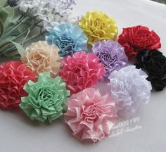 30pcs 3.6/" Chiffon Fuzzy Edge Shabby Flower For Girls Striped Leopard With Pearl