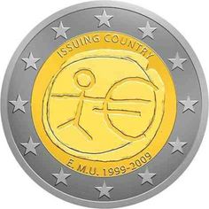 32 Ideas De Monedas 2 Euros Aniversario Emu Monedas Filatelia Sellos
