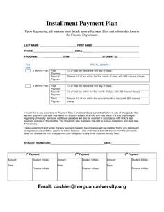 payment agreement letter templates