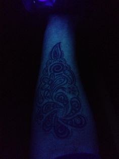 White Ink Tattoo Under Blacklight White Ink Tattoo Under Blacklight