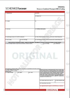 sample waybill form
