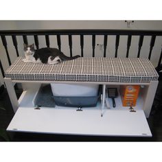 Side Table To Hidden Litter Box How Hide The Purrfect Litter Box Cover Diy Projects