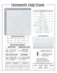 Homework help for 3rd grade math