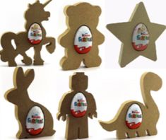 Festive Free Standing 18mm MDF Gingerbread Man Craft Shape Various Sizes Xmas