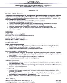accounting job resume samples
