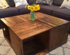 160 Best Coffee Tables Ideas Home Stuff Pinterest Diy Cuatro Cajas De Vino Mesa Por Brianscrate En Etsy Wooden Crates Wood Pallets