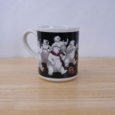 Authentic Coca-Cola Polar Bear Couple Coffee Mug Cup