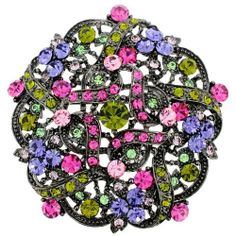 Fantasyard Crystal Flower Wedding Pin Fantasyard Crystal Flower Wedding Pin