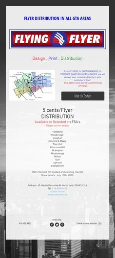 high quality business flyer printing with wide variety of paper flyer distribution gta