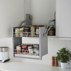 16 Best Pull Down Shelf Images Kitchen Ideas Base Cabinet Storage