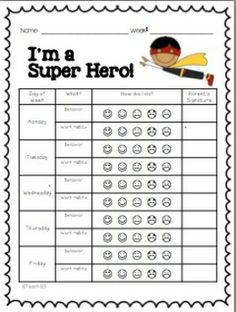 93 best behavior charts