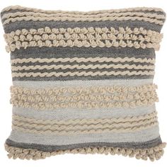 20/" Cushion Cover Duck Egg Blue Ivory Magnolia Branches Taupe Beige Trees