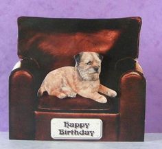 Border Terrier 21st Birthday Card by Liz Harrison