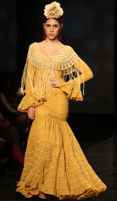 Hermoso traje de gitana española Jam Pantalones Blusa con volantes y el puente