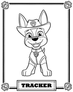 Print Paw Patrol Ryder Coloring Pages Brandon 3rd Birthday Tracker