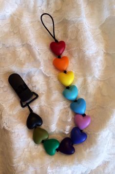 Blaward Baby Pacifier Clips//Dummy Clips//Teething Ring Irregular Chewable Beads Silicone Dummy Clip Holder BPA Free 2 Pcs
