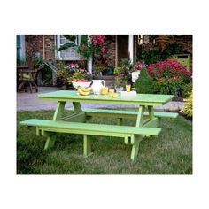 Dura Trel Traditional White Picnic Table Patio Furniture Wood Berlin Gardens Clic Poly Picnic Table 1 394 Liked On Polyvore Featuring Home