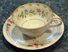 Cottage Style Fine China Hand Painted Tea Cup Saucer Bridesmaid Gifts Ca Noritake Floweree Tea Cup Set Elegant Tea Party 1912
