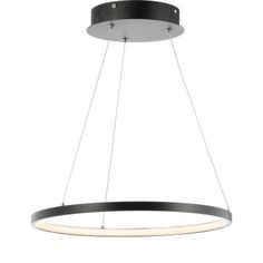 Tania Round 24 in. 36 Watt Black Integrated LED Chandelier Tania Round 24 in. 36 Watt Black Integrated LED Chandelier