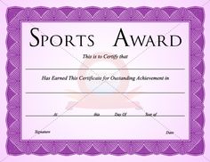 7 best sports certificate templates images certificate templates