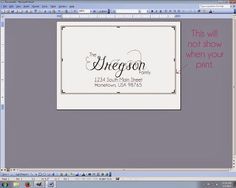how to print addresses on envelopes