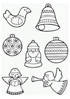 Coloring Pages That Could Be Printed On Shrinky Dink Sheets To Make Mini Ornaments