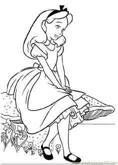 19 Alice In Wonderland Printable Coloring Pages For Kids Find On Book Thousands Of