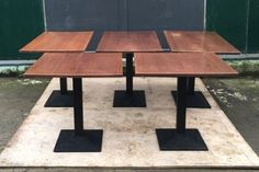 set of 5 medium oak solid wood restaurant