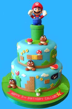 Super Mario Birthday Cakes Glasgow Super Mario Birthday Cakes Glasgow
