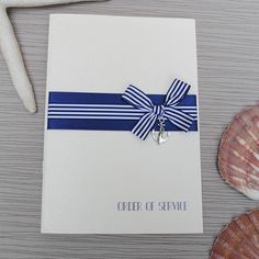 Ahoy Sailor Nautical Themed Wedding Stationery Inspiracyjnie Exclusive Handmade Order Of Service Cards And Gorgeous Luxury Wedding Stationery Handcrafted In The Uk By
