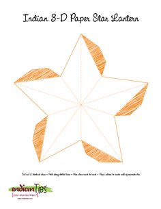 Paper Star Lantern With Printable Templates Paper Star Lantern With Printable Templates