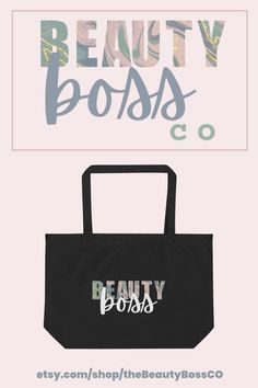 Beauty Boss Large organic tote bag