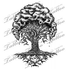 tree of yggdrasil tattoo