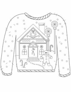 Christmas Ugly Sweater With Gingerbread Man Motif Coloring Page From Sweaters Category Select 29188 Printable Crafts Of Cartoons Nature Christmas Ugly Sweater With Gingerbread Man Motif Coloring Page From Sweaters Category Select 29188 Printable Crafts Of Cartoons Nature