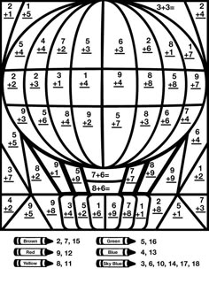 best addition and subtraction basic math facts color by number fun math math resources math activities waldorf math school worksheets math