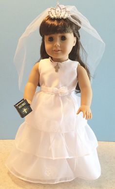 American Girl Doll Clothes Communion Dress