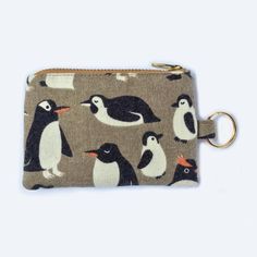 Make Up Bag,Cellphone Bag With Handle Mimosa Spring Flower Leaves Zipper Canvas Coin Purse Wallet